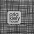 Orla Kiely-retro dienbord medium-big spot shadow flower black dark ochre-8357