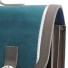 Own Stuff-stijlvolle lederen schooltas XL 40 cm-suede turquoise-6879