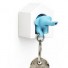 Qualy-olifant sleutelhanger-wit blauw-7649