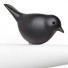 Qualy-speels vogel kapstokhaakje-wit zwart-9260