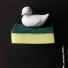 Qualy-leuke sponshouder met sponsje-sponge duck wit-9580
