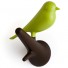 Qualy-speelse vogel kapstokhaakjes-bruin groen-3973