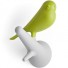 Qualy-speelse vogel kapstokhaakjes-wit groen-3580
