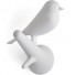 Qualy-speelse vogel kapstokhaakjes-wit wit-3579
