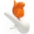 Qualy-speelse eekhoorn kapstokhaakjes-wit oranje-3851