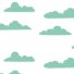 Roomblush-roomblush wallpaper sweet clouds-sweet clouds green-9758