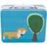 Sebra-kleurrijke blikken lunchbox forest-beer en vos blauw-5075