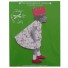 Zoé de las Cases-decoratief figuur in karton-meisje met rode kroon-722