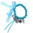 Loulechien-trendy bracelet en bois-turquoise-782